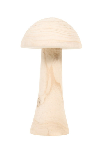 The Wood Mushroom Home Decoration from Heaven Sends brings a natural, woodland-inspired touch to the home. Made as a decorative mushroom, it offers a simple way to introduce character and nature-inspired detail into shelves, tables and other displays. Its wooden appearance makes it a versatile decorative piece that can sit comfortably alongside other natural or seasonal home accessories.